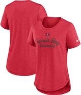 Nike Women's Nike Red Tampa Bay Buccaneers Script Tri-Blend T-Shirt