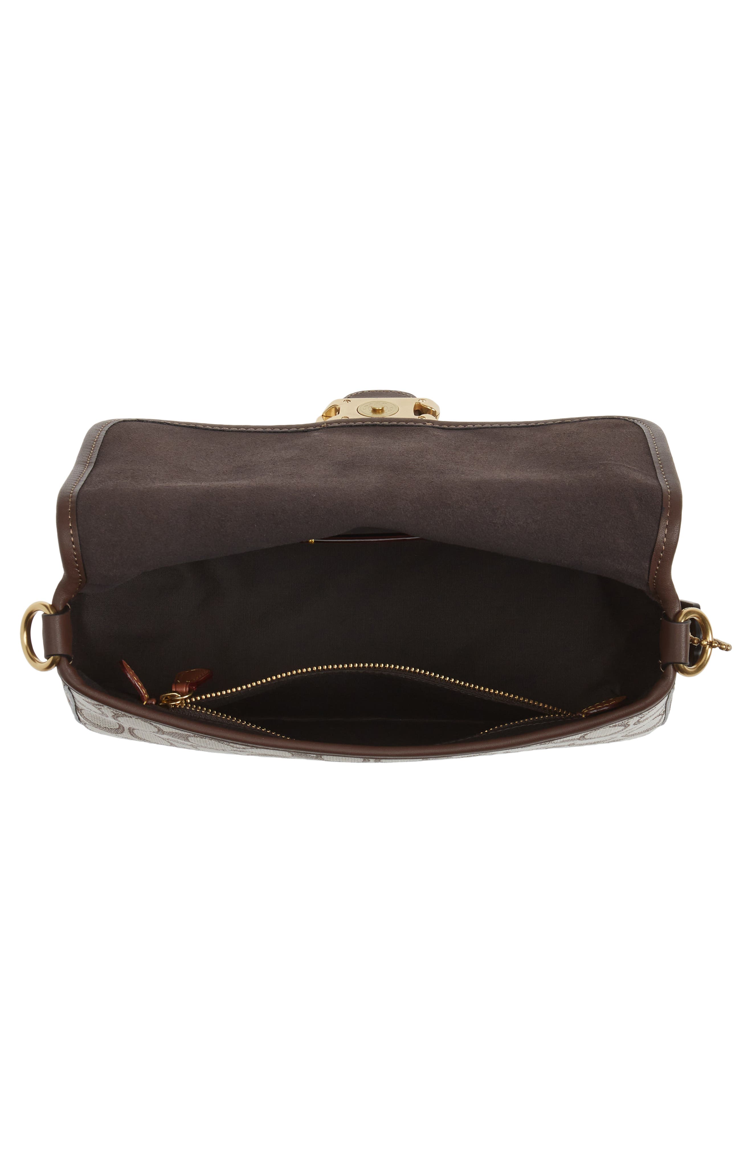 COACH Tabby Logo Jacquard Shoulder Bag, Alternate, color, 