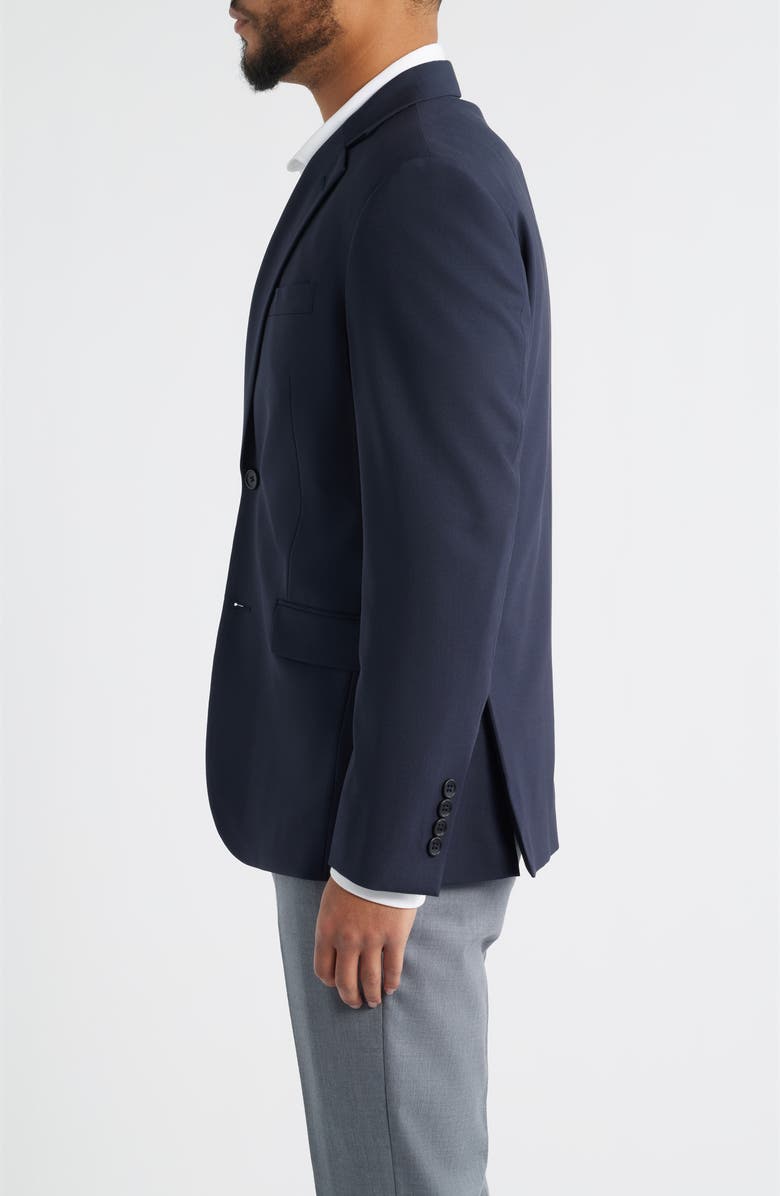 Nordstrom Henrik Trim Fit Solid Stretch Wool Suit Jacket, Alternate, color, Navy Sky