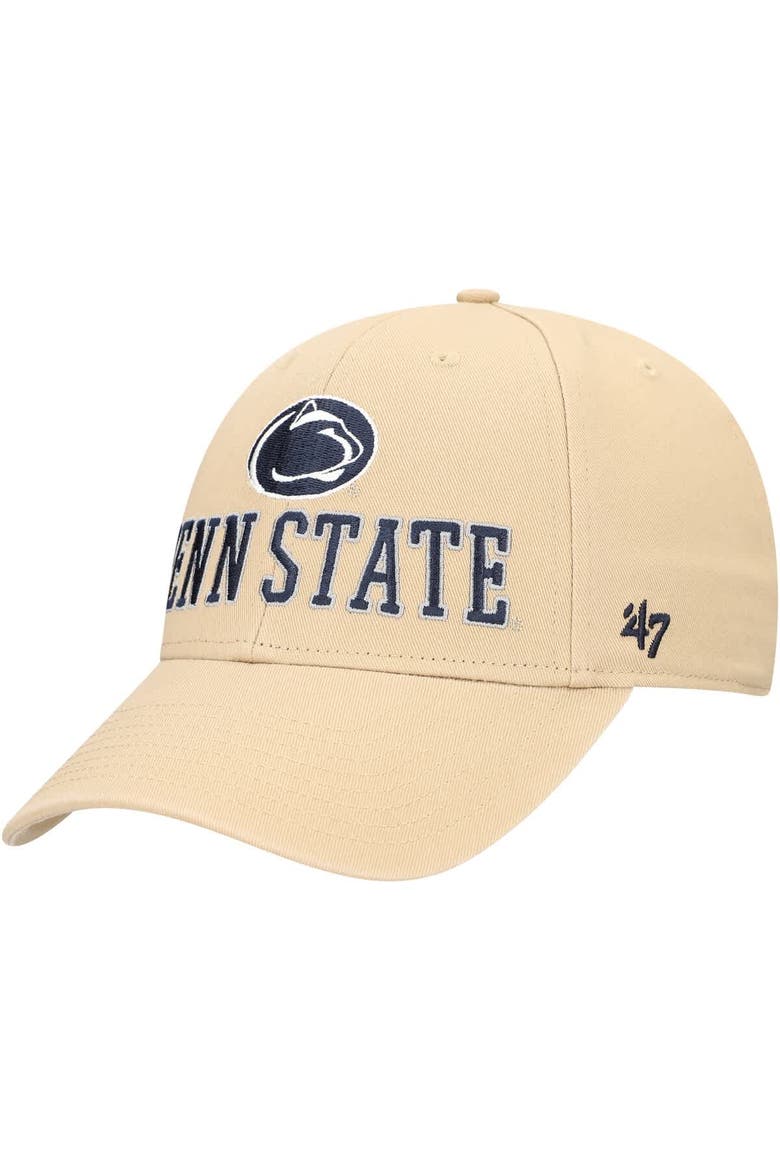 Men's '47 Khaki Penn State Nittany Lions Powell MVP Adjustable Hat, Main, color, Khaki