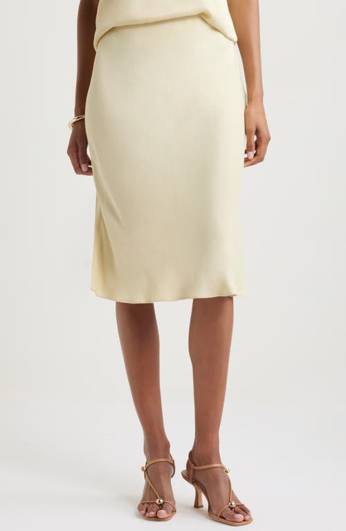 NORDSTROM NORDSTROM BIAS CUT SATIN MIDI SKIRT 