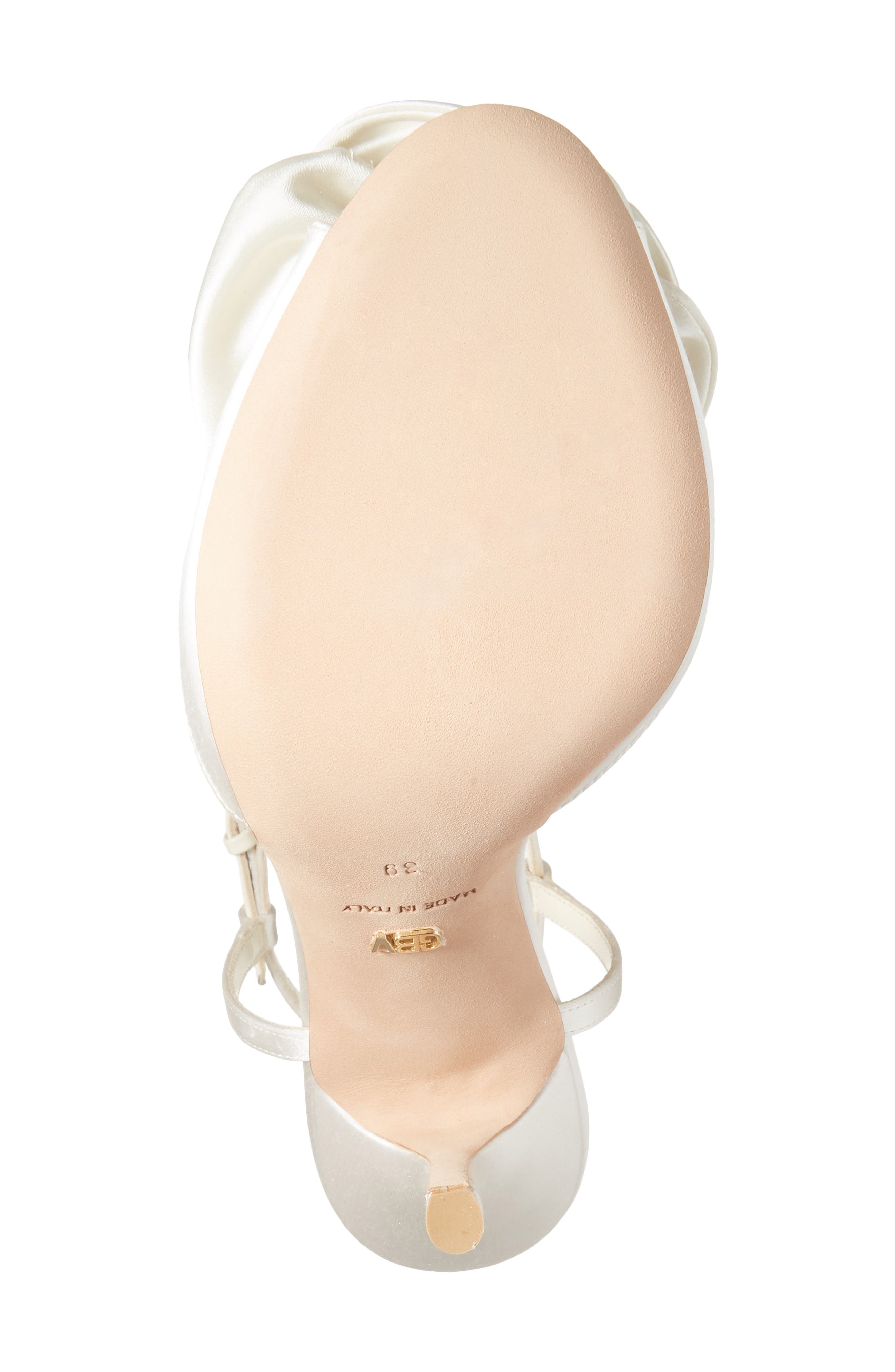 Rosette Embellished Sandal, Alternate, color, IVORY 1101