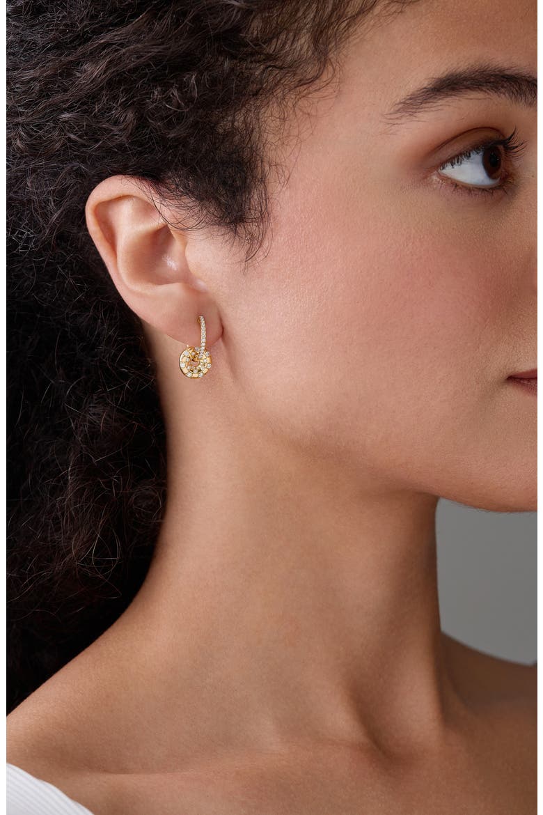 Kiera 18K Gold Diamond Drop Earrings, Alternate, color, 18K YELLOW GOLD/ DIAMOND