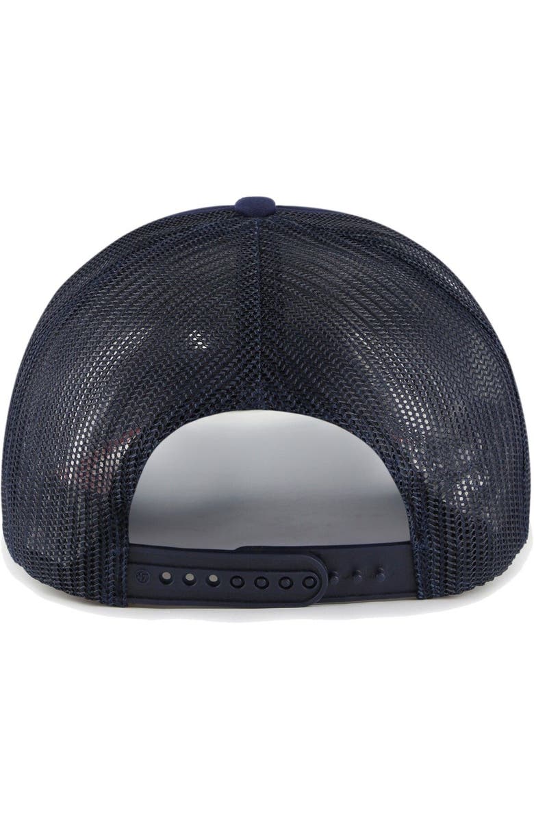 '47 Men's '47 Navy New York Yankees Backhaul Foam Trucker Snapback Hat, Alternate, color, Navy