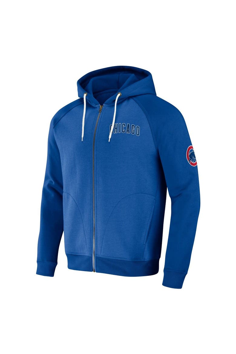 Men's Darius Rucker Collection by Fanatics Royal Chicago Cubs Raglan Full-Zip Hoodie, Alternate, color, Royal