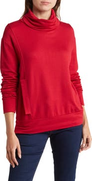 GO COUTURE Turtleneck Banded Sweater
