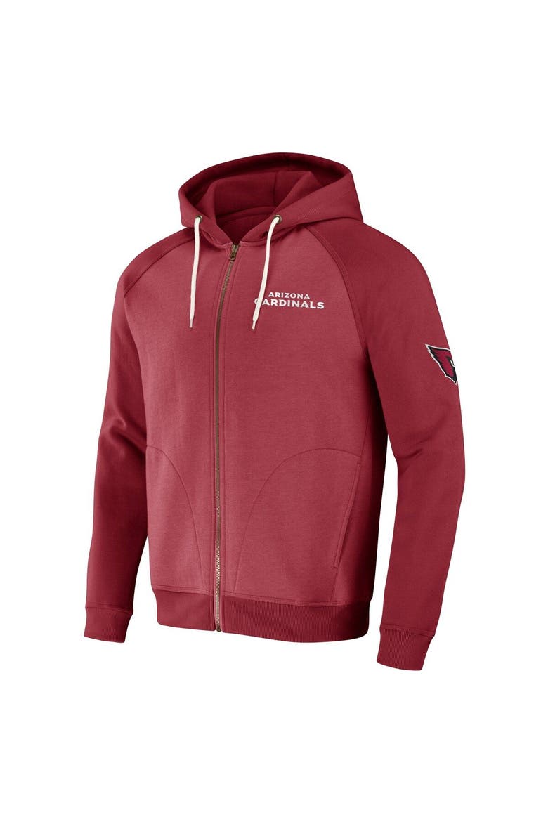 Men's NFL x Darius Rucker Collection by Fanatics Cardinal Arizona Cardinals Raglan Full-Zip Hoodie, Alternate, color, Cardinal