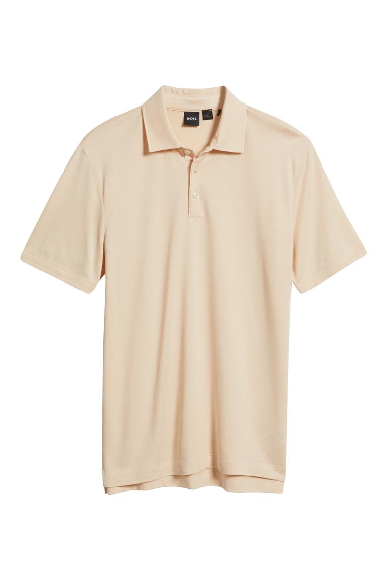Press Lyocell & Cotton Polo, Alternate, color, OPEN BEIGE