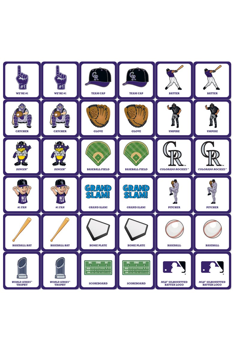 Colorado Rockies Matching Game, Alternate, color, Multicolor