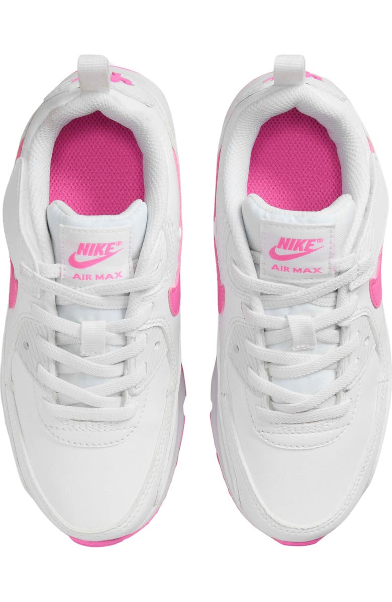 Nike Air Max 90 Easy-On Sneaker, Alternate, color, 101 White/Laser Fuchsia