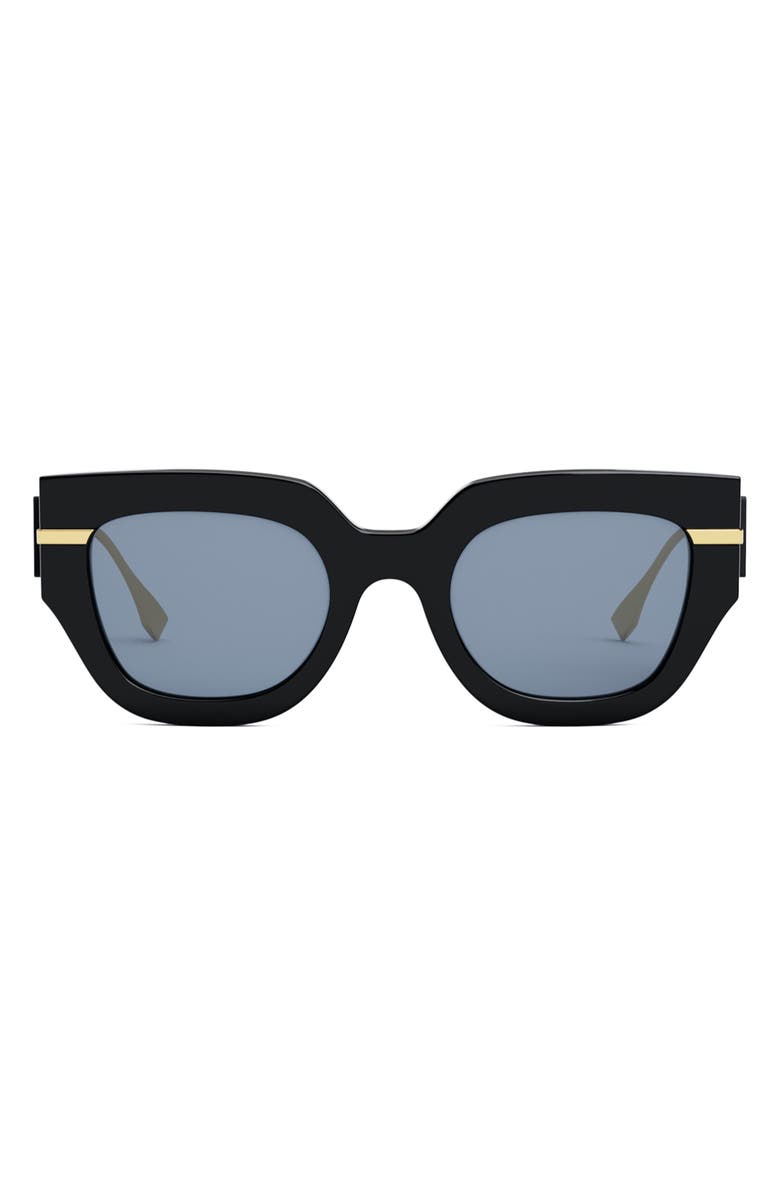 Fendi 'Fendigraphy 51mm Geometric Sunglasses, Main, color, 