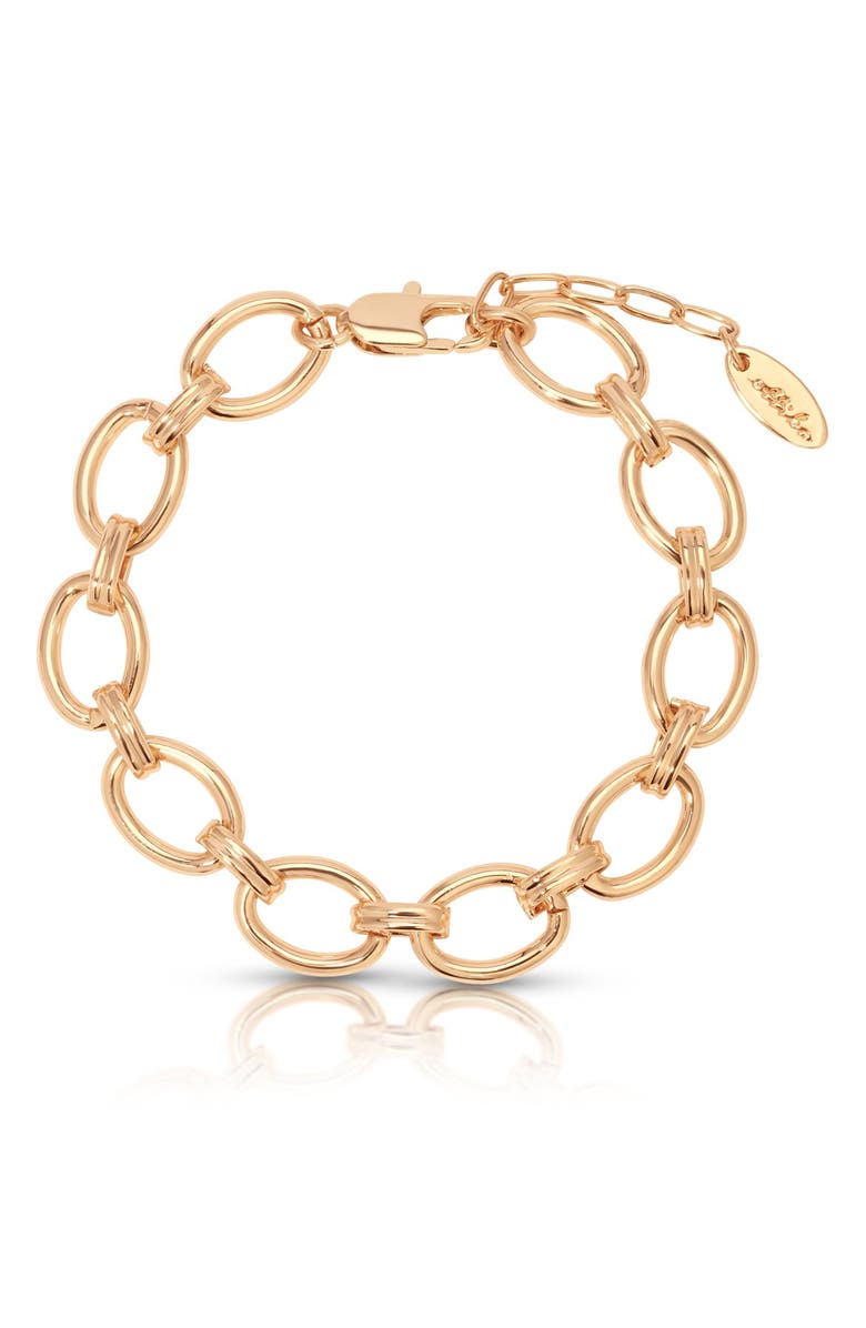 Ettika Linked Up Chain Bracelet, Main, color, Gold