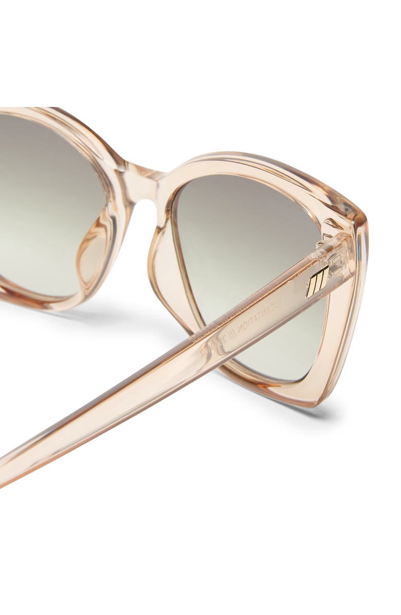 Le Specs Incantation 52mm Square Sunglasses, Alternate, color, Sand/ Khaki Grad