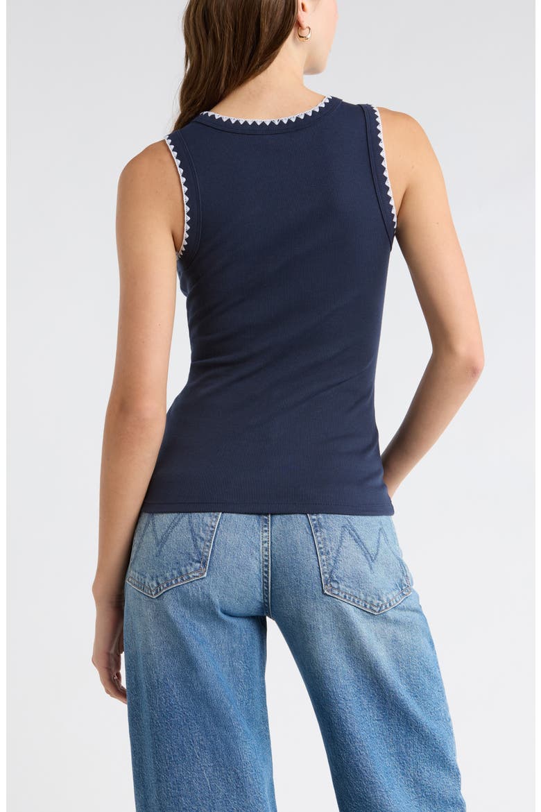 Whipstitch Tank, Alternate, color, NAVY - WHITE TRIM