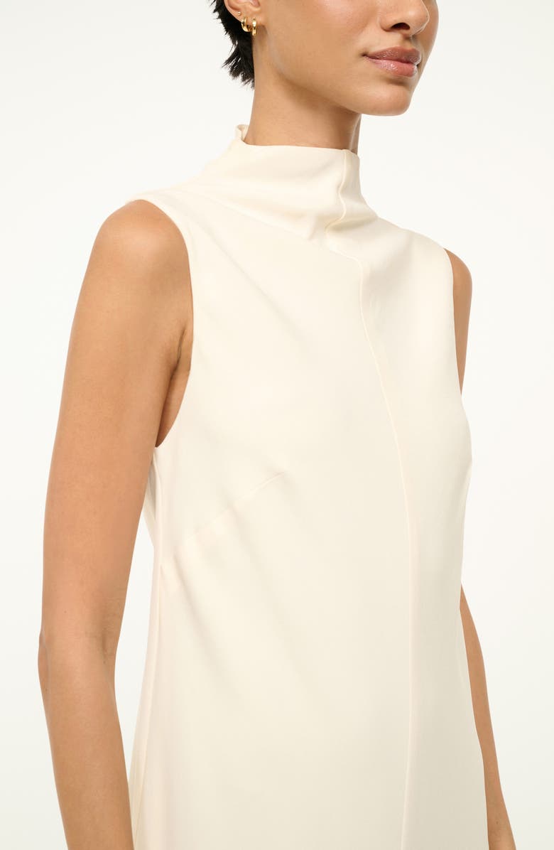 STAUD Araya Sleeveless Mock Neck Dress, Alternate, color, 