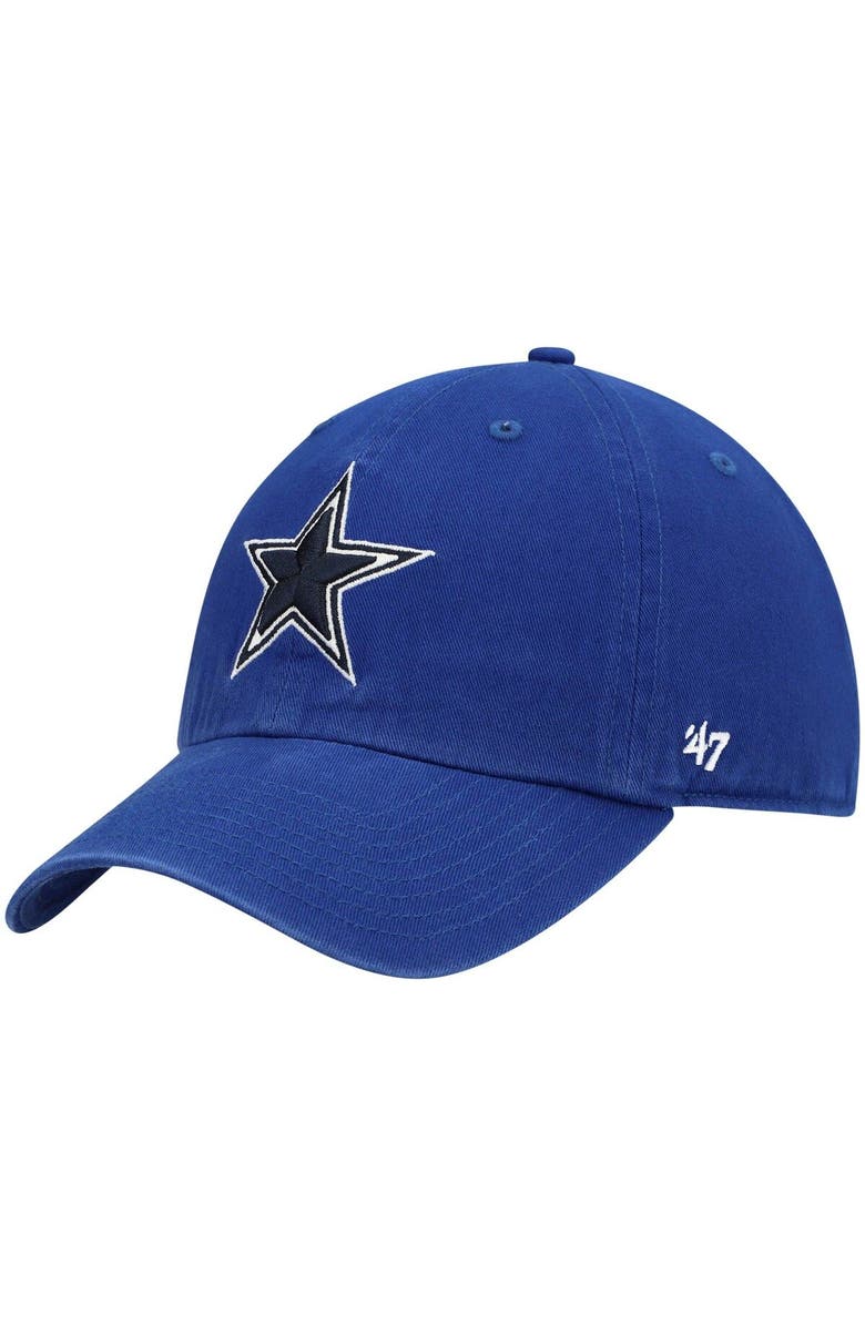 '47 Men's '47 Royal Dallas Cowboys Primary Clean Up Adjustable Hat, Main, color, Royal