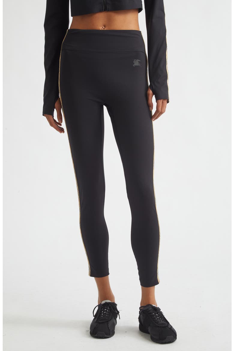 Alexia Side Check Legging, Main, color, BLACK