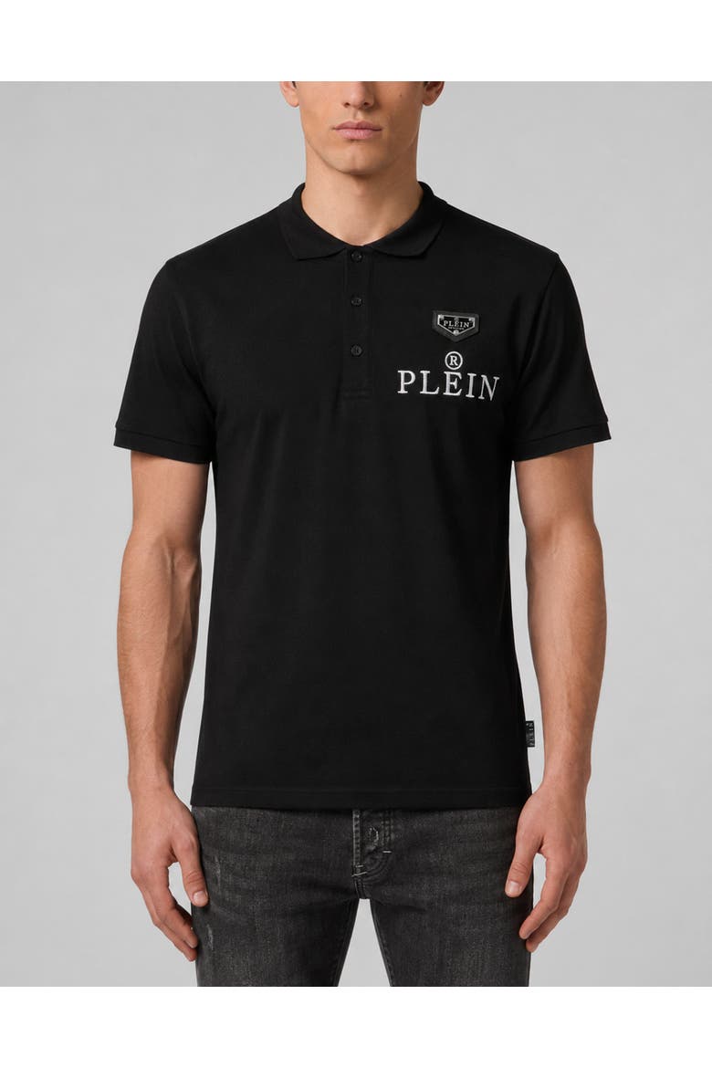 Polo T-Shirt Plein R Men, Main, color, black
