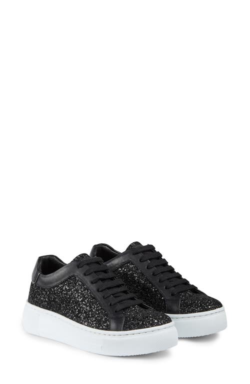 LK Bennett Lift Platform Sneaker in Black 