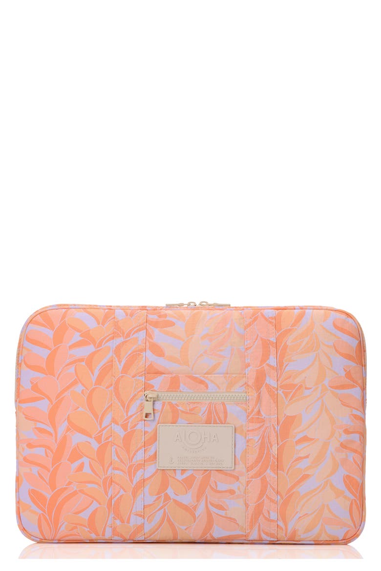 Lei Stand Nylon Laptop Case, Main, color, PEACHY