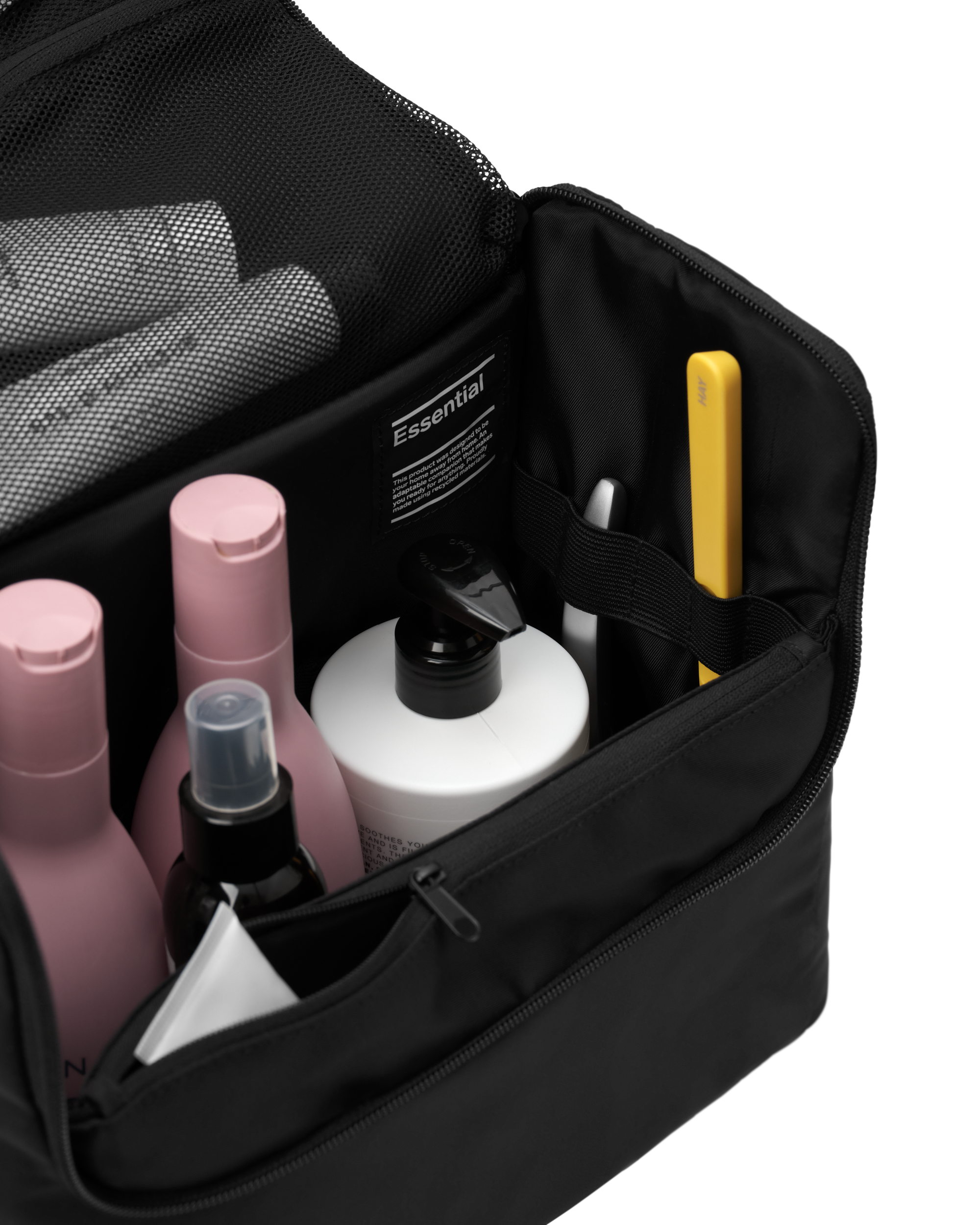 D_b_ Essential Wash Bag, Alternate, color, Black Out