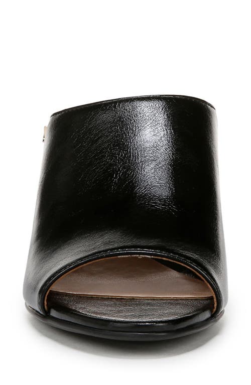 Naturalizer Imogen Slide Sandal In Black Faux Leather