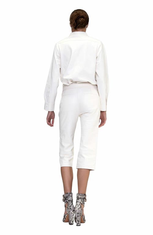 Cynthia Rowley Leather Capris