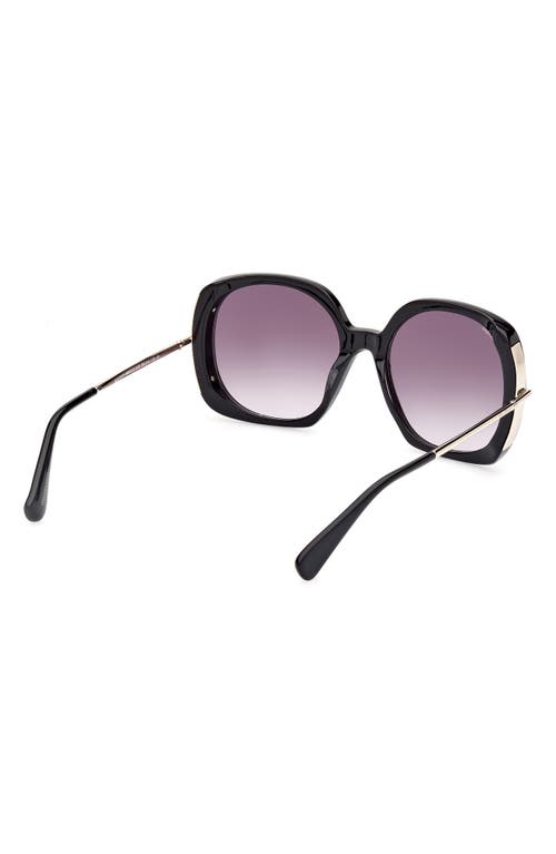 Max Mara Malibu 58mm Gradient Butterfly Sunglasses In Multi