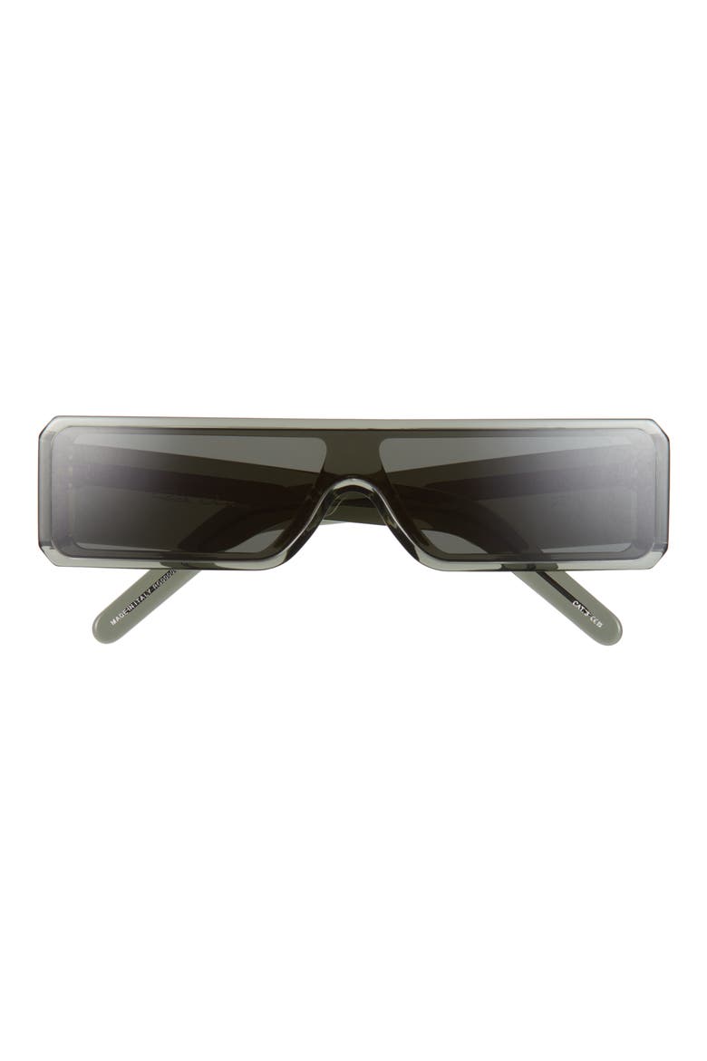 Geth Flat Front Rectangular Shield Sunglasses, Main, color, BOSCO TEMPLE/ BOSCO LENS