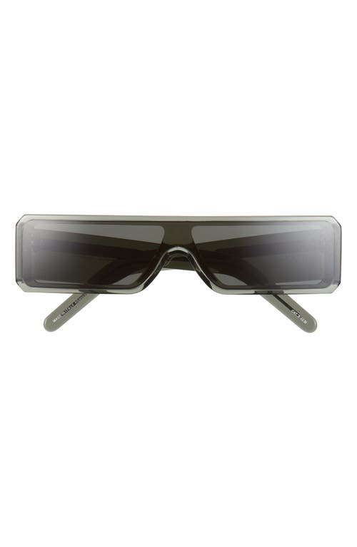 Rick Owens Geth Flat Front Rectangular Shield Sunglasses In Multi