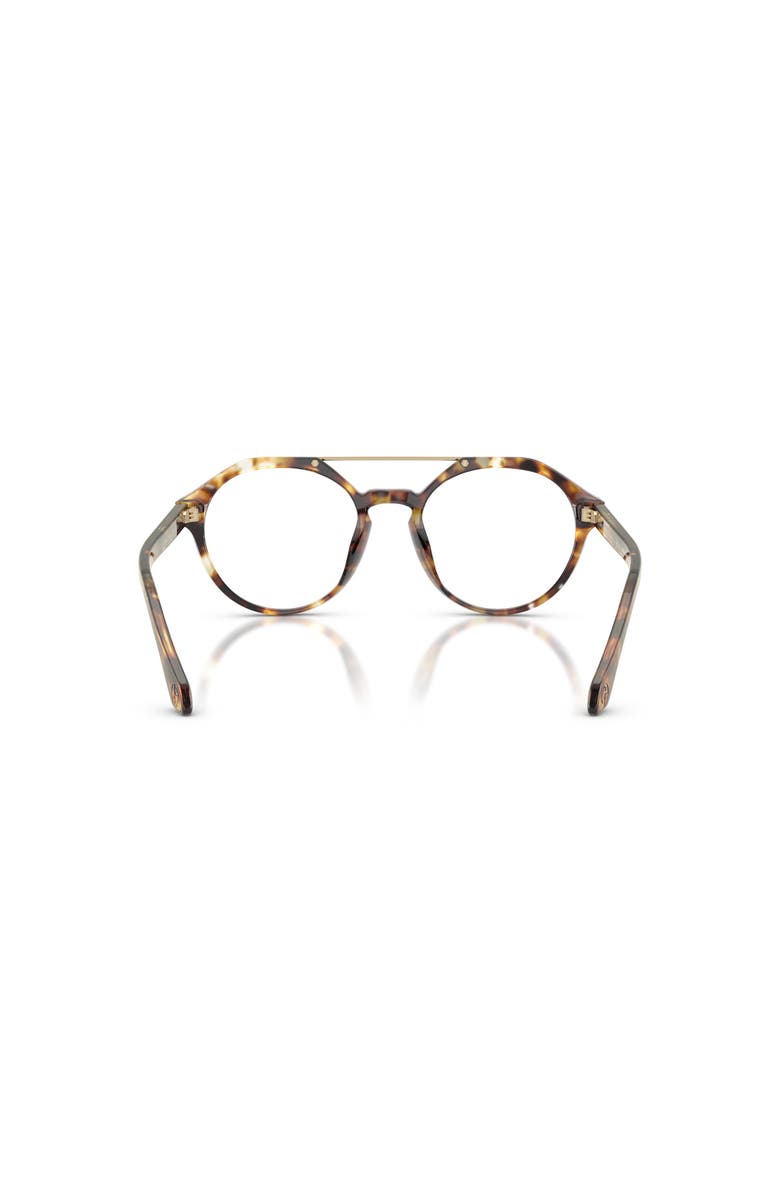 Giorgio Armani 51mm Round optical glasses, Alternate, color, Tortoise