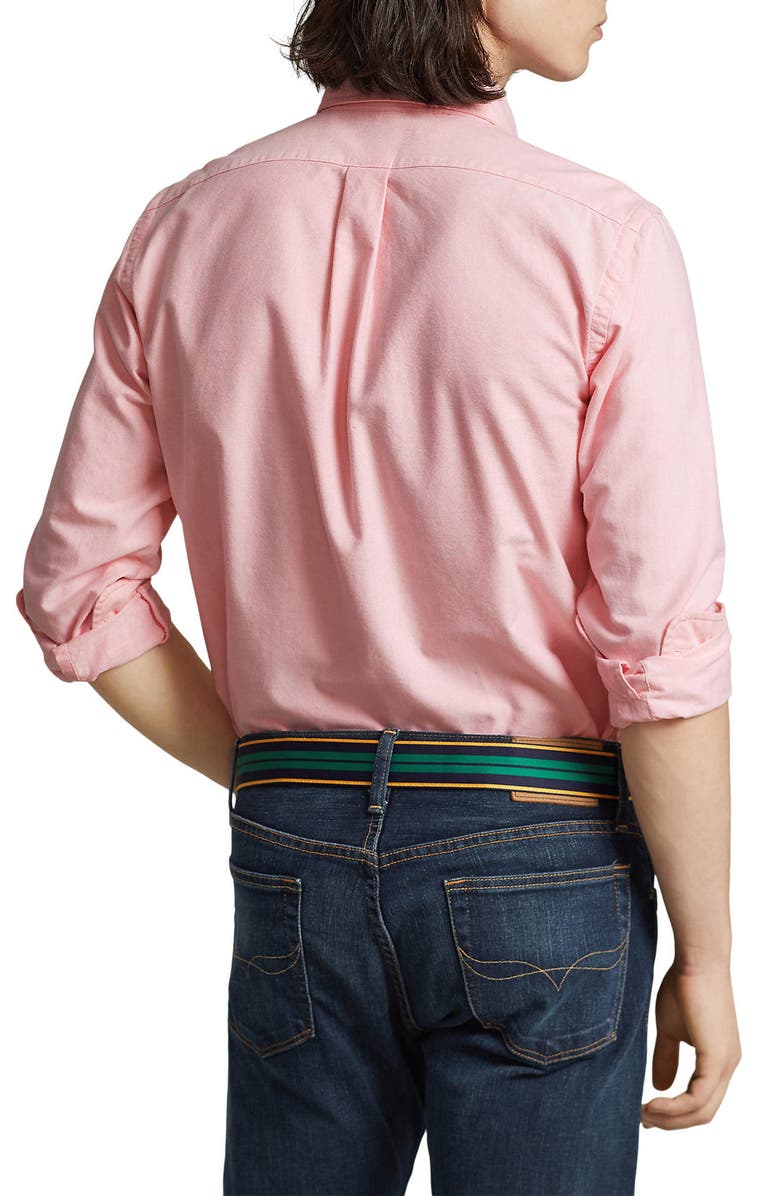 Polo Ralph Lauren Classic Oxford Button-Down Sport Shirt, Alternate, color, Pink