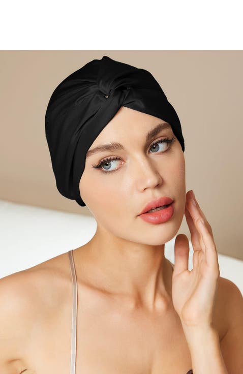 Pure Silk Knot-Front Hair Bonnet
