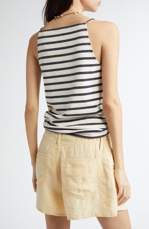 R13 Stripe Square Neck Tank