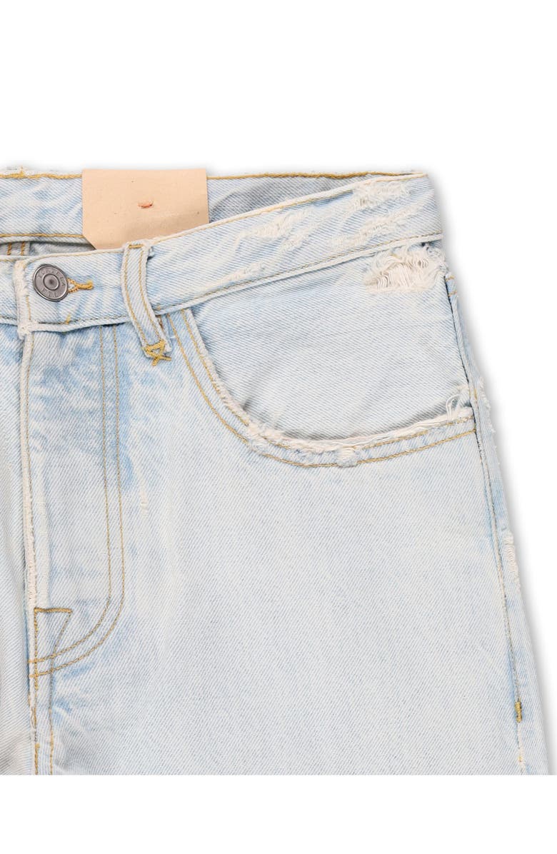 Fortela Patchwork Five Pocket Denim Pants, Alternate, color, Stone Wash