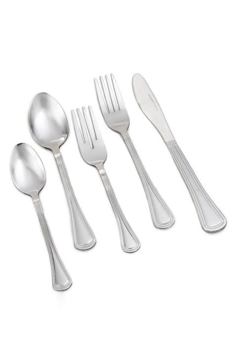 Two-Tone Matte Flatware Set - 20 Piece Set