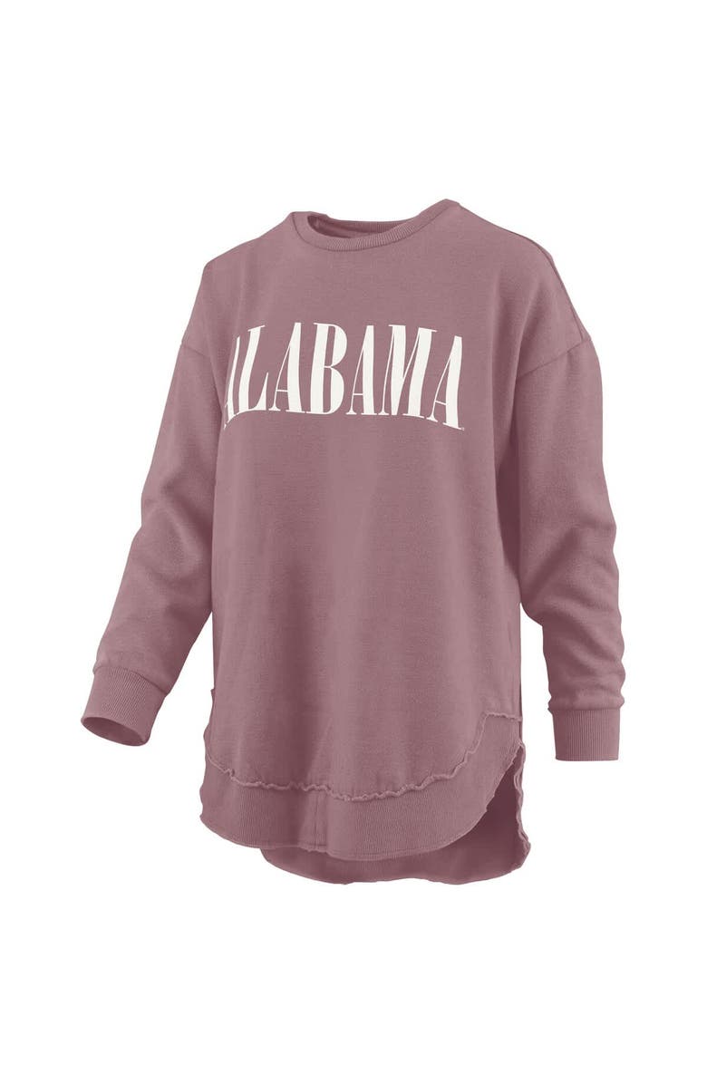 PRESSBOX Women's Pressbox Pink Alabama Crimson Tide Poncho Fleece Pullover Sweatshirt, Alternate, color, Pink
