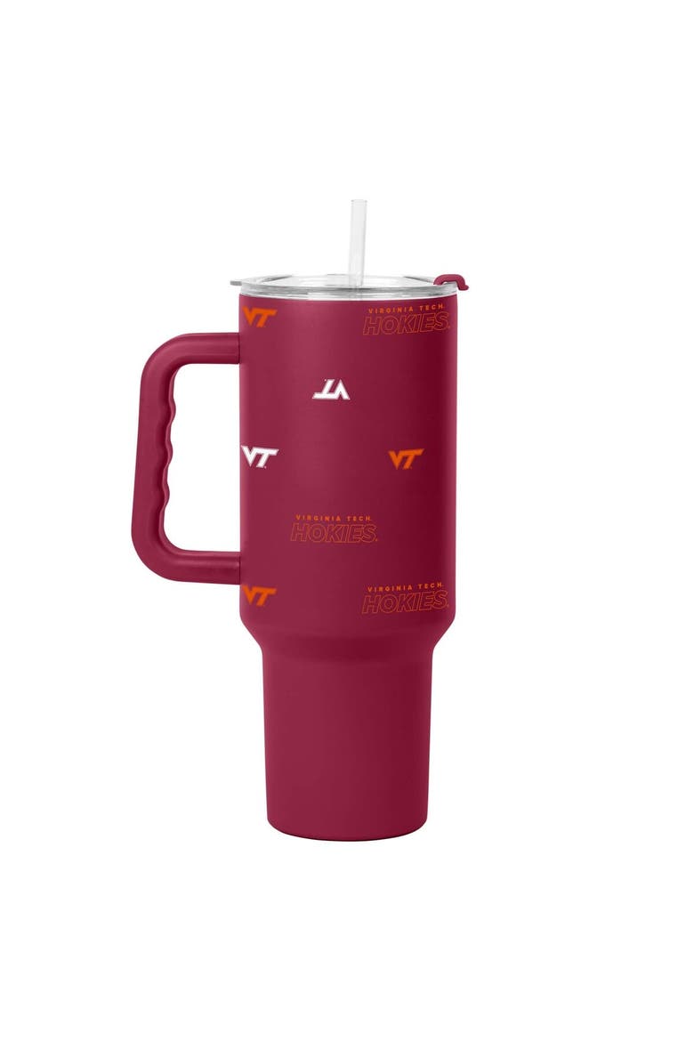 Virginia Tech Hokies 40oz. Step and Repeat Powder Coat Tumbler, Main, color, Maroon