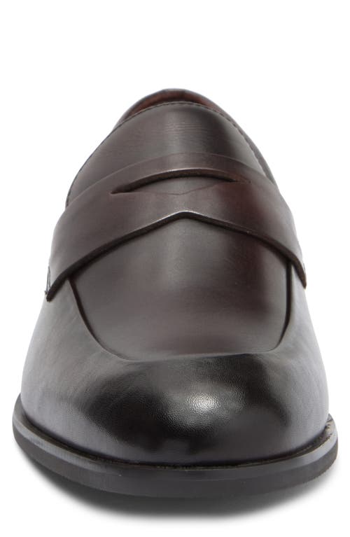 Vittorio Russo Roger Penny Loafer In Dark Brown