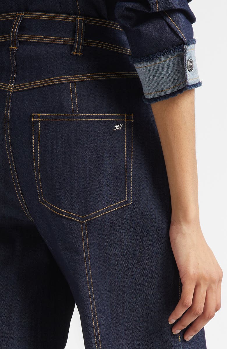 Cinq à Sept Madi Crop Wide Leg Jeans, Alternate, color, Indigo