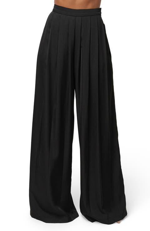 Clara Pleated Wide Leg Trousers