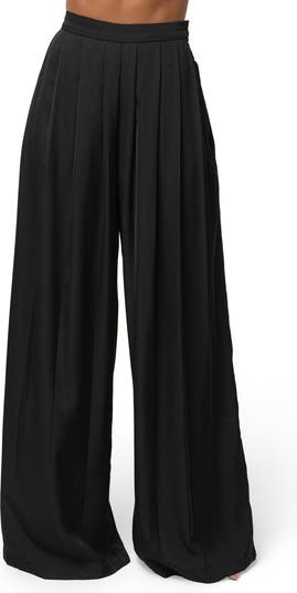 Clara Pleated Wide Leg Trousers