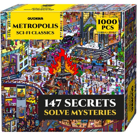 1000-Piece Jigsaw Puzzle for Adults - Metropolis, Nosferatu & Roman Empire