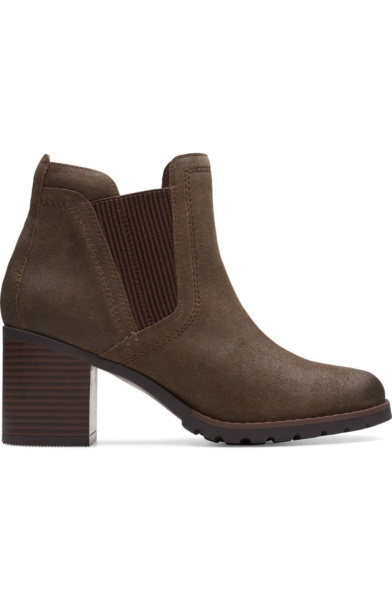 Clarks<sup>®</sup> Leda Up Ankle Bootie, Alternate, color, Dark Olive