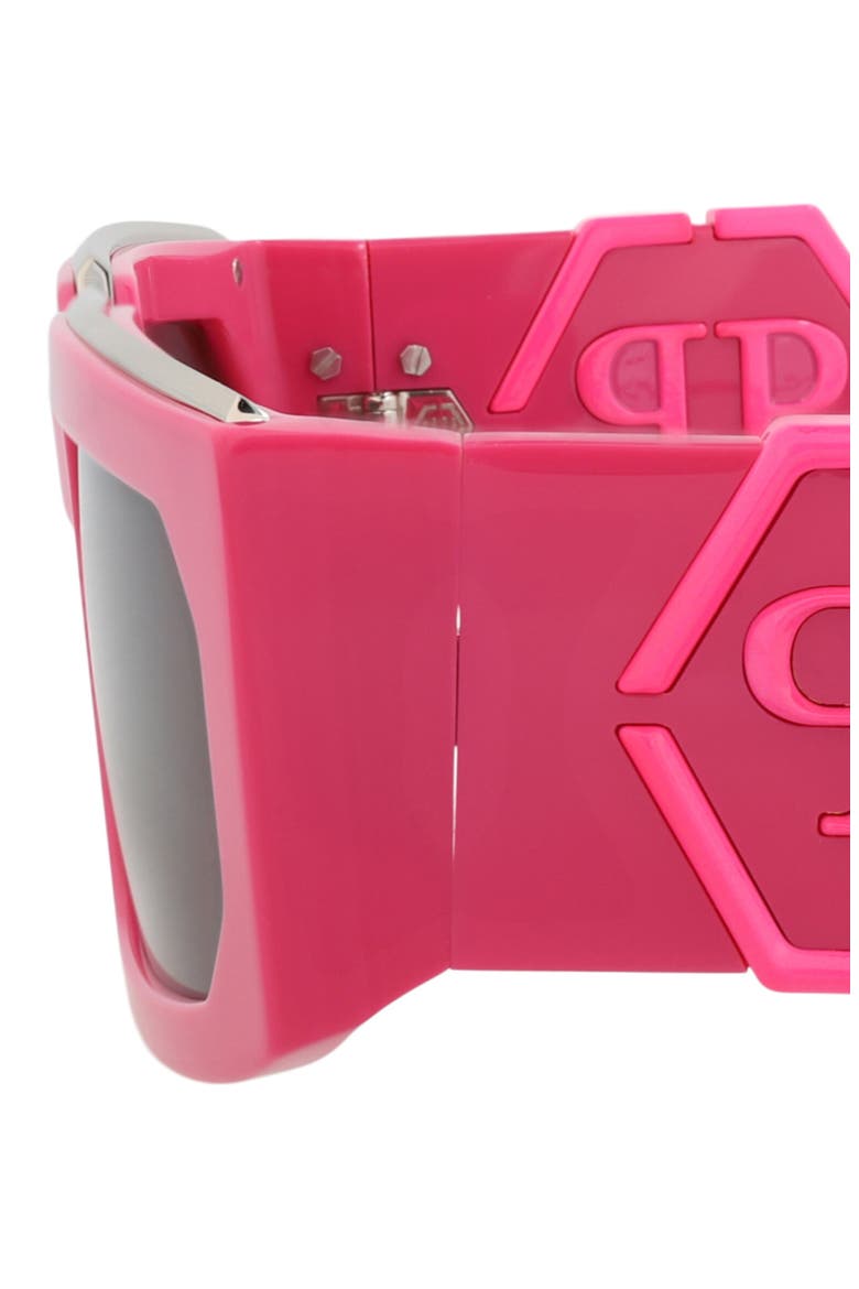 58mm Square Sunglasses, Alternate, color, FUCHSIA FUCHSIA SMOKE