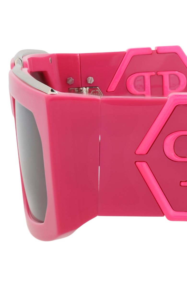 PHILIPP PLEIN 58mm Square Sunglasses, Alternate, color, Fuchsia Fuchsia Smoke