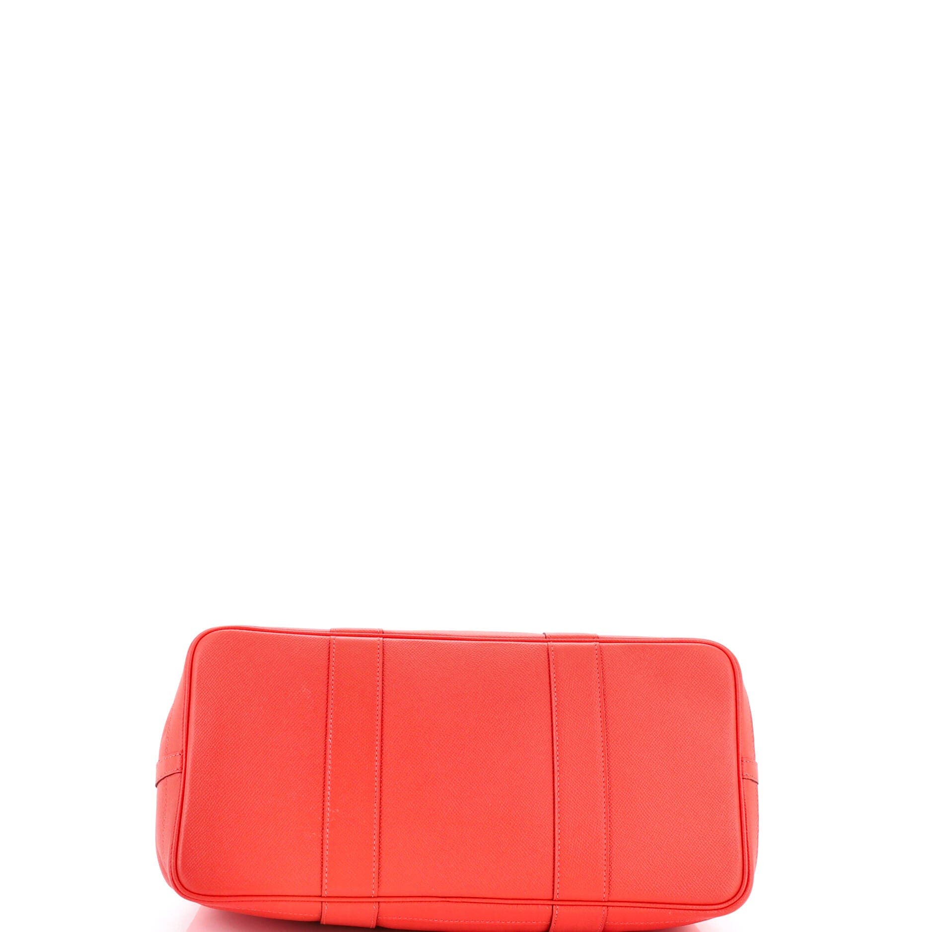 Pre-Owned Hermes Garden Party Tote Leather 36, Alternate, color, Rouge Pivoine