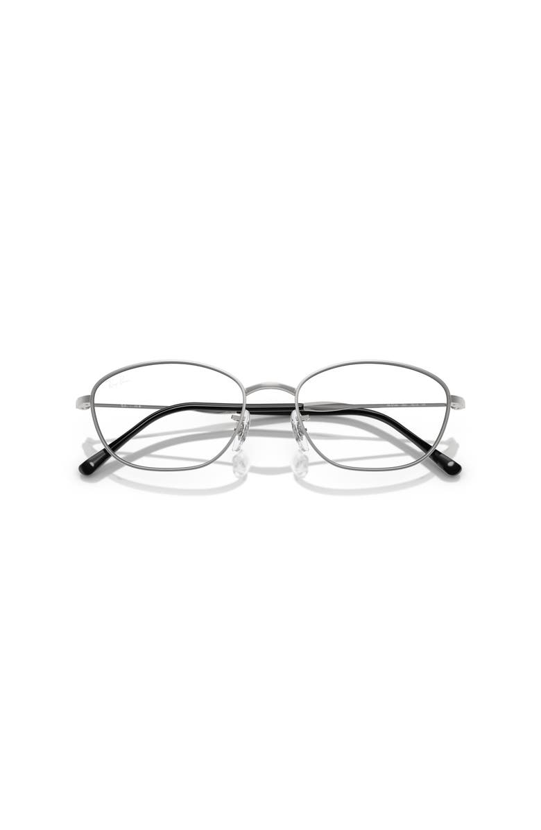 Ray-Ban 55mm Irregular optical glasses, Alternate, color, Silver