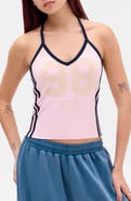 BDG Urban Outfitters '98 Stretch Cotton Graphic Halter Top