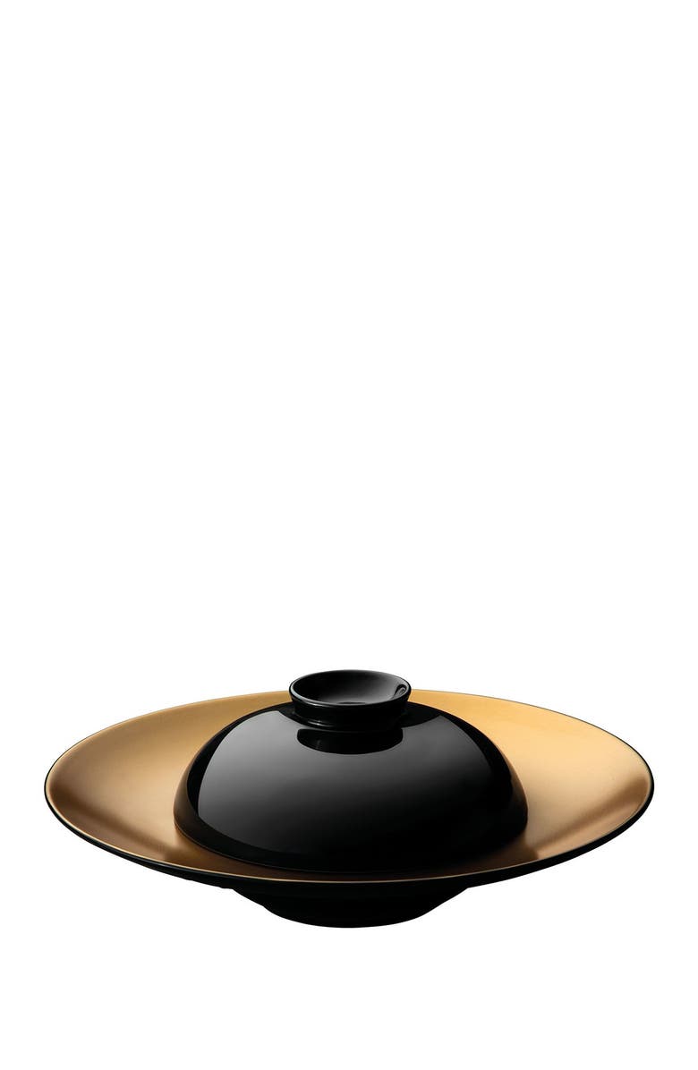 BergHOFF Gem Deep Presentation Plate And Bowl - Black, Main, color, Black, Gold